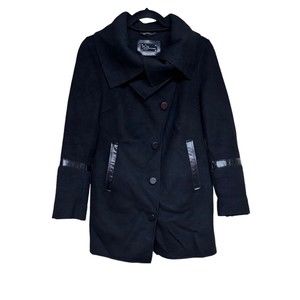 Mackage‎ Wool Blend Coat Black Women’s Size PP